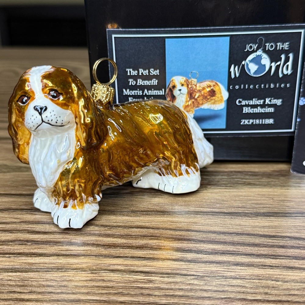 Joy To The World “Pet Set” Cavalier King-Blenheim Collectible Ornament